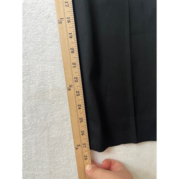 Brooks Brothers Country Club Womens Black Straight Leg Slacks sz 6 Cotton Preppy - Picture 6 of 7